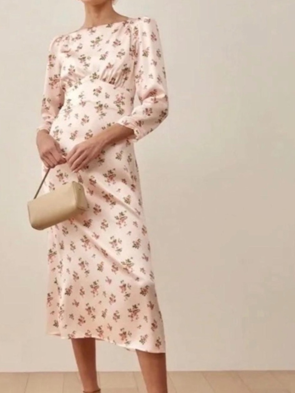 Reformation Arklow Dress in Pink Floral Print